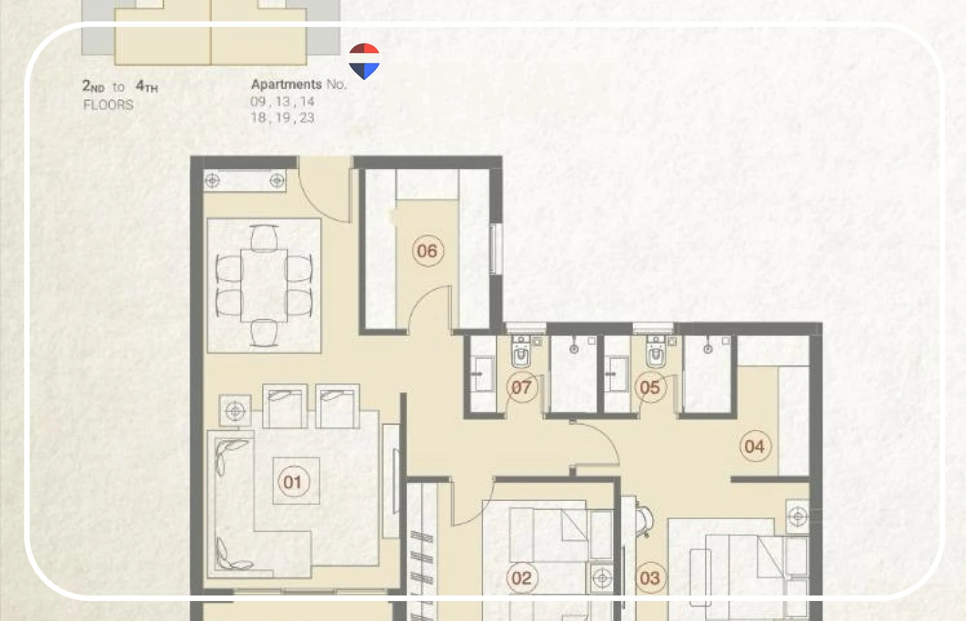 123 sqm Apartment for Rent in Village West - Dorra