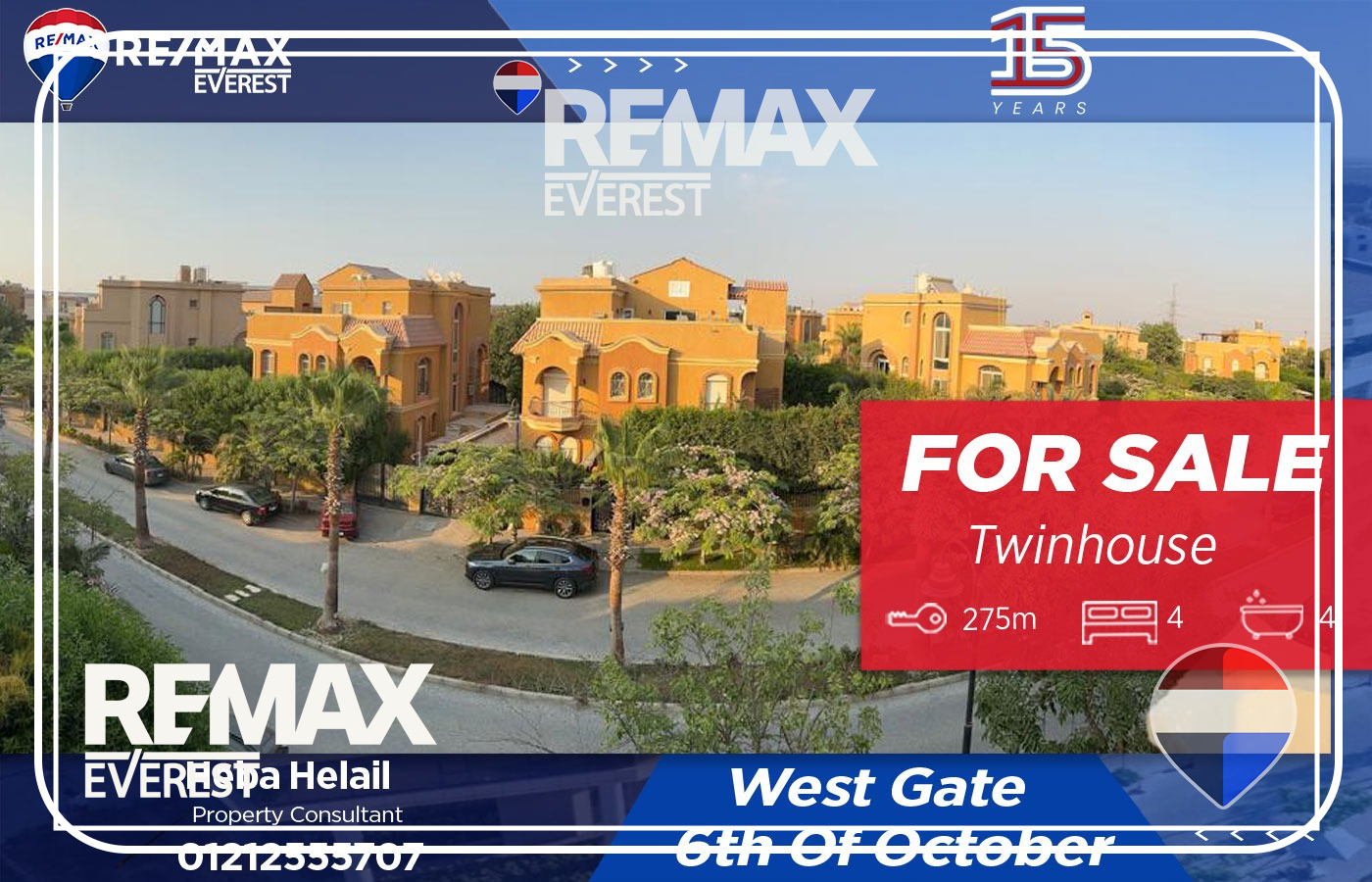 Twinhouse for Sale in West Gate 275 sqm