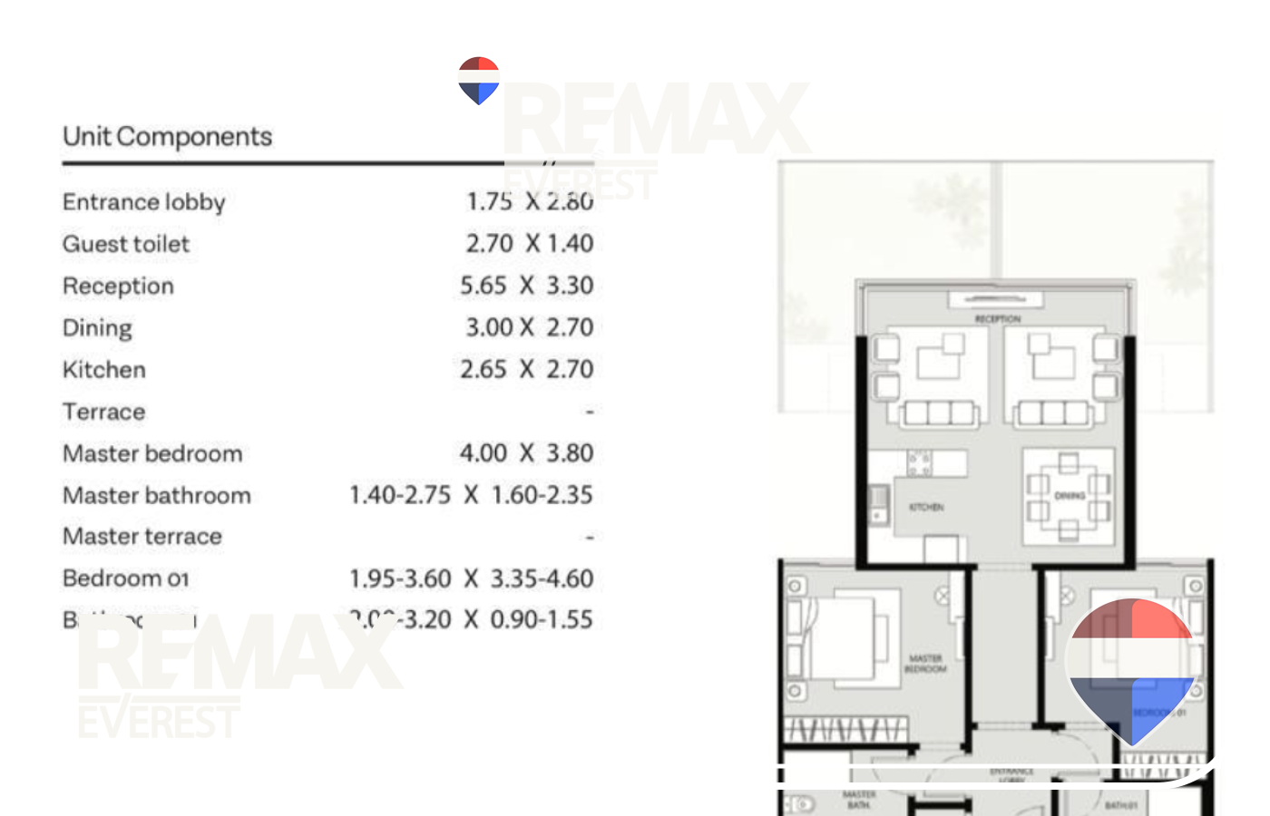 Apartment for Sale in water way 118 sqm