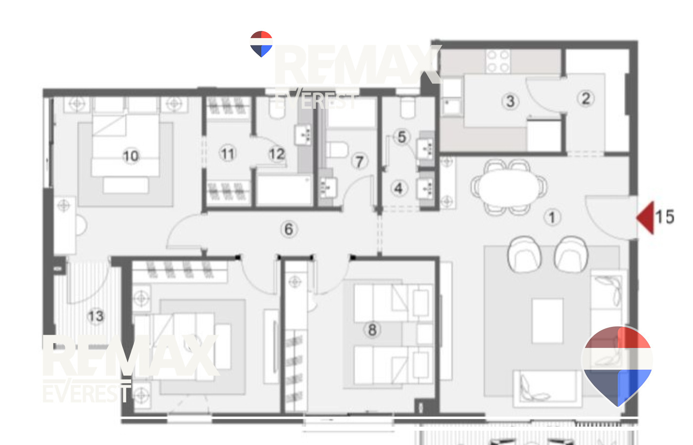 Ground Apartment for Sale in One 33 148 sqm